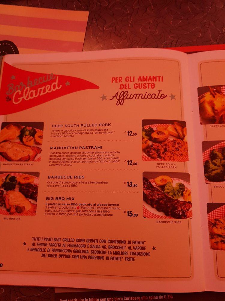Menu di America Graffiti 
