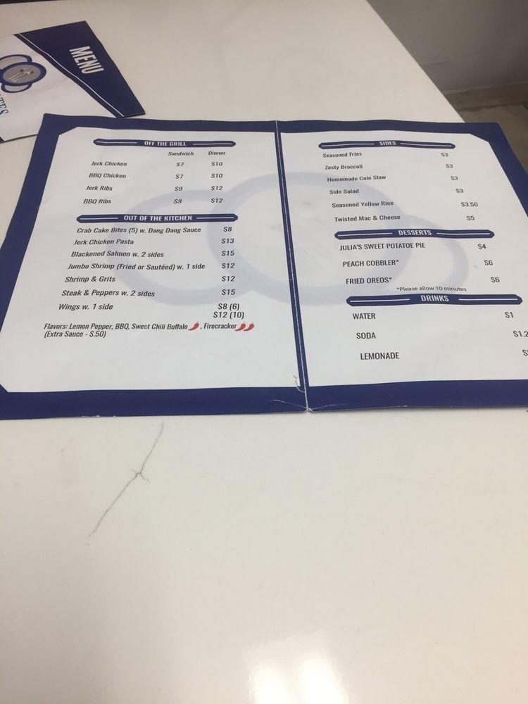 Empty Plates Restaurant menu
