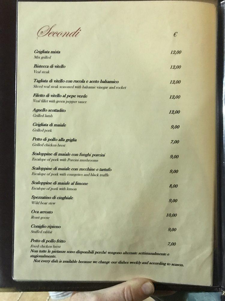 Menu di Locanda Del Colle 