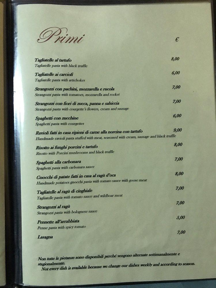 Menu di Locanda Del Colle 