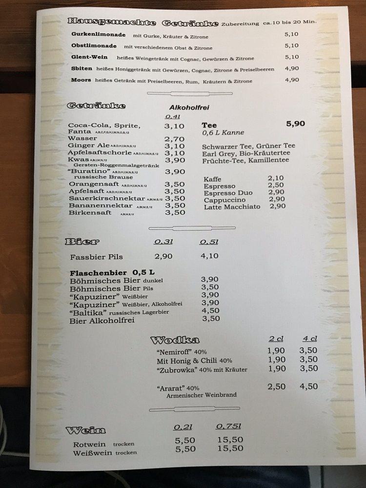 Kiew-Express menu