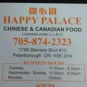 Happy Palace Chinese And Canadian Restaurant