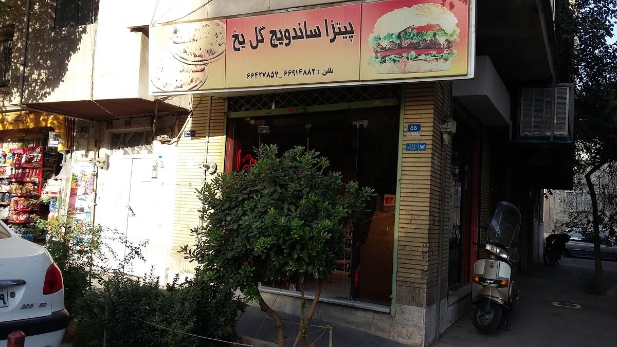 پیتزا ساندویچ گل یخ