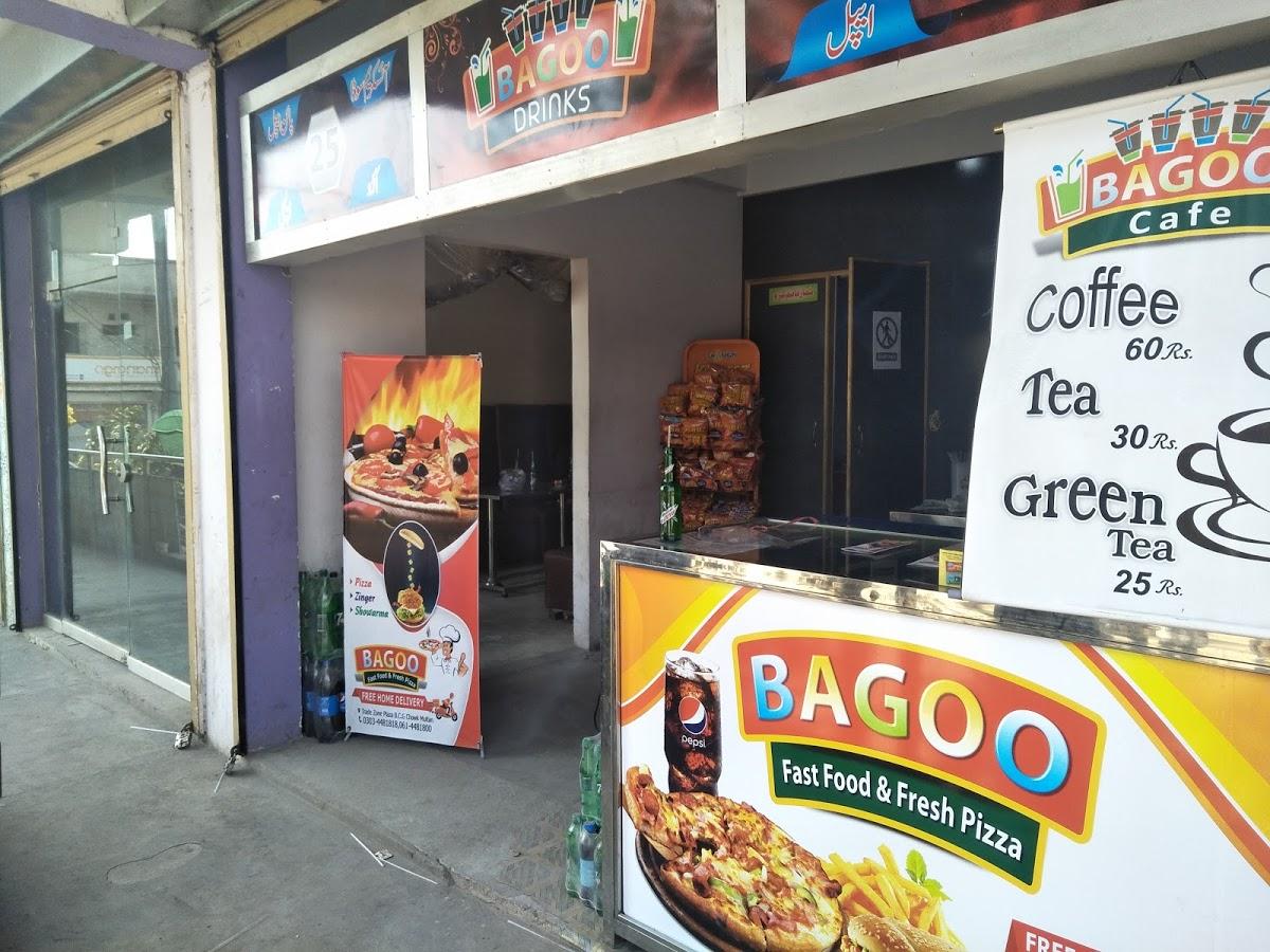 Bagoo drinks and fresh pizza n fast food