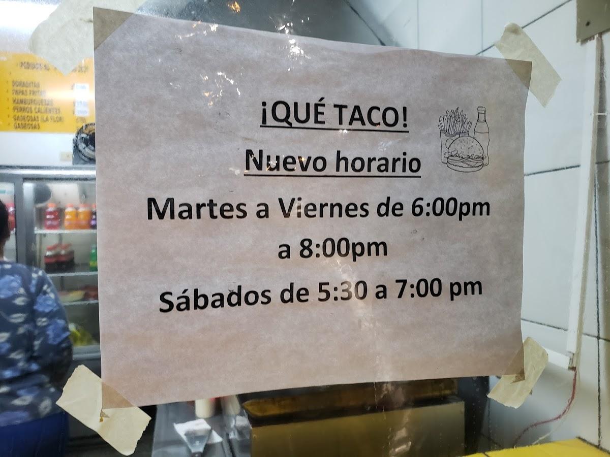 Taquería ¡Qué Taco!