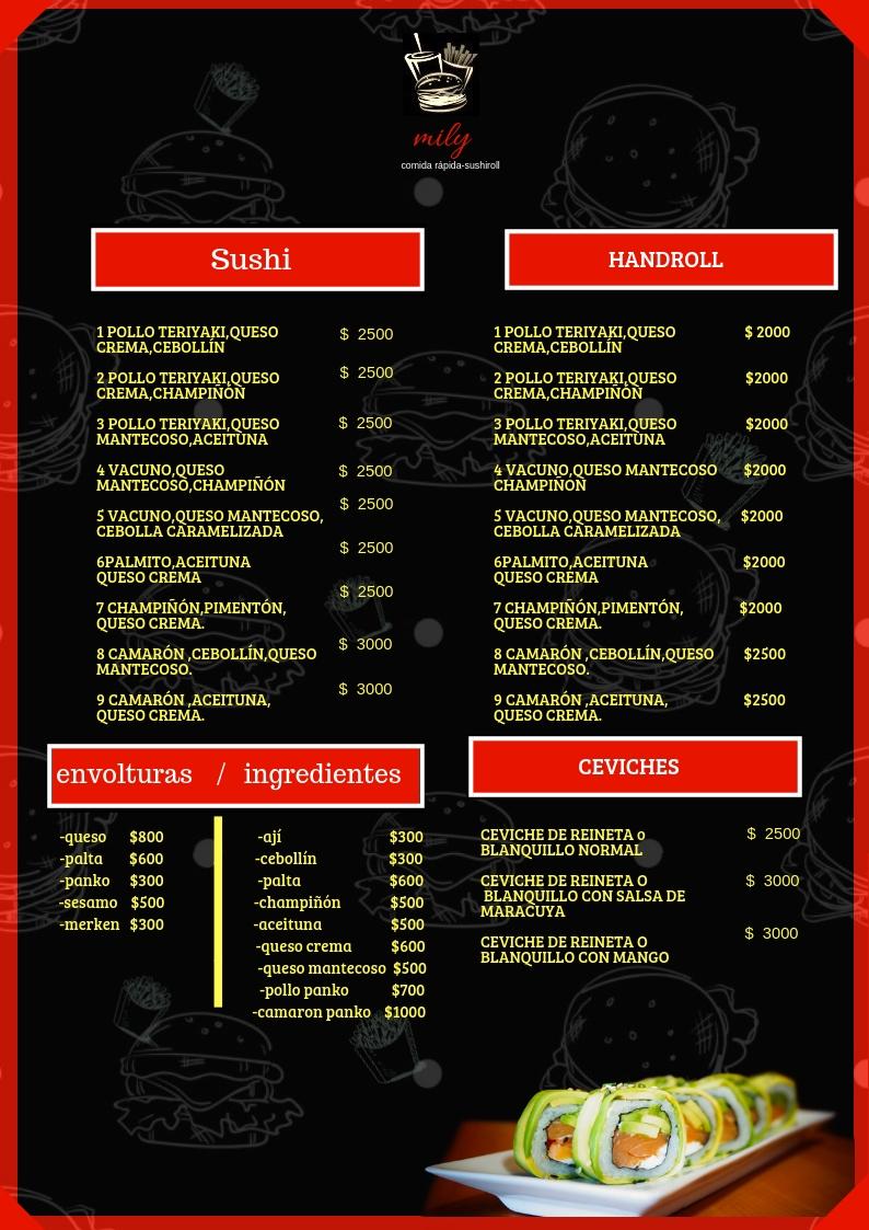 mily sushi & fast food