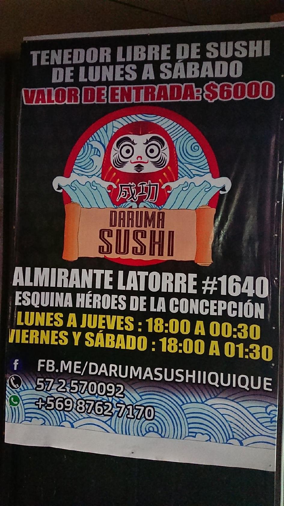 Daruma sushi tenedor libre de shushi
