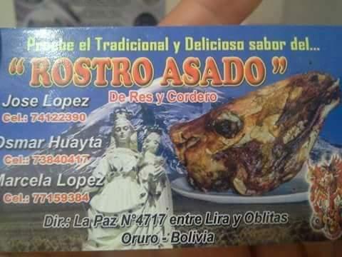 Rostros Asados "LA TRADICION"