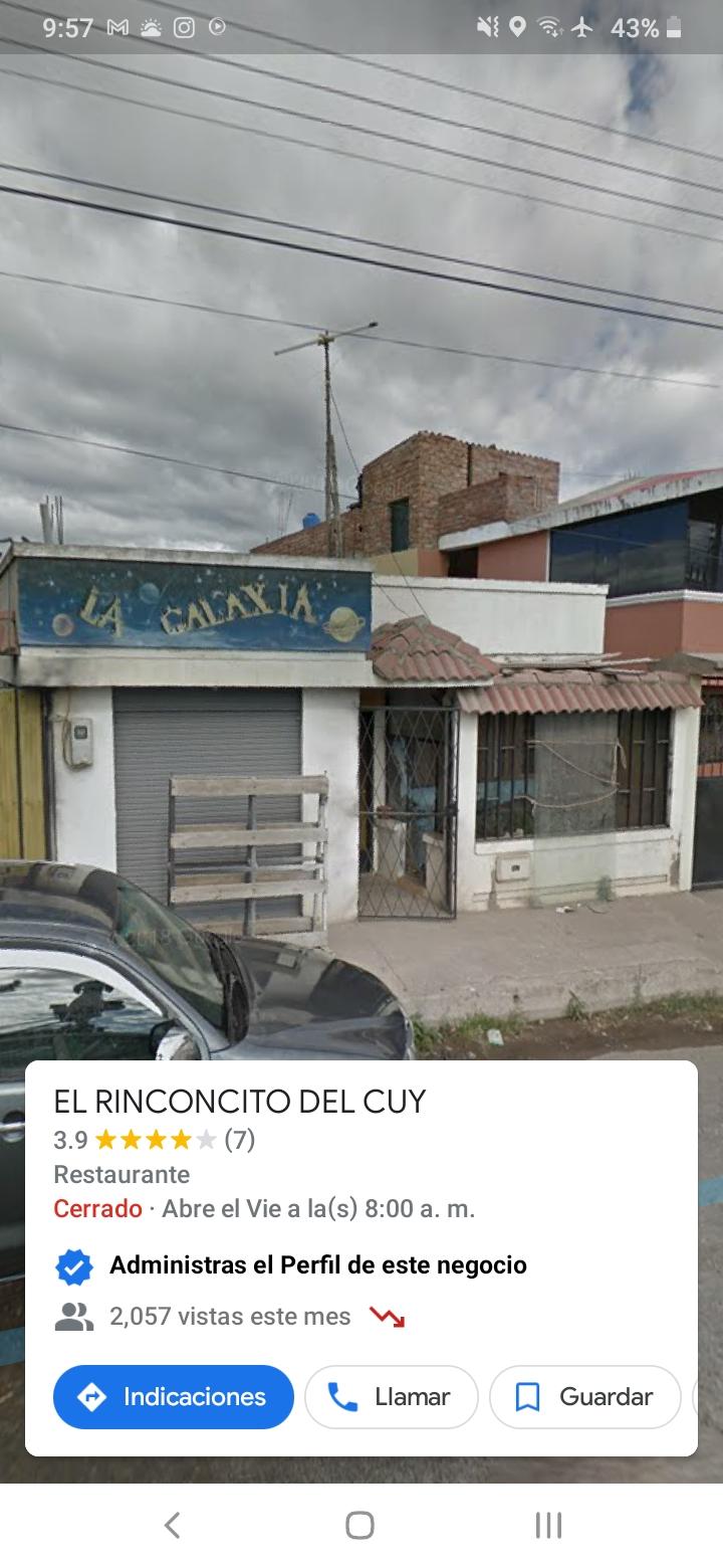 EL RINCONCITO DEL CUY