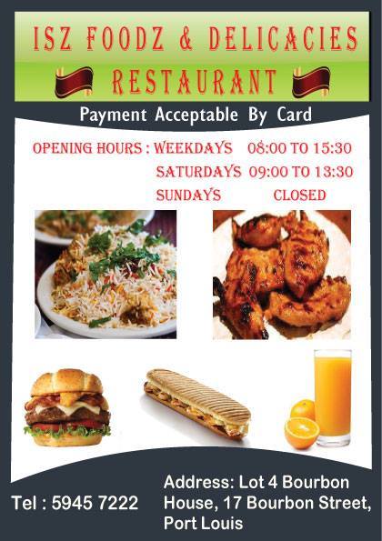 ISZ FOODZ & Delicacies Port Louis