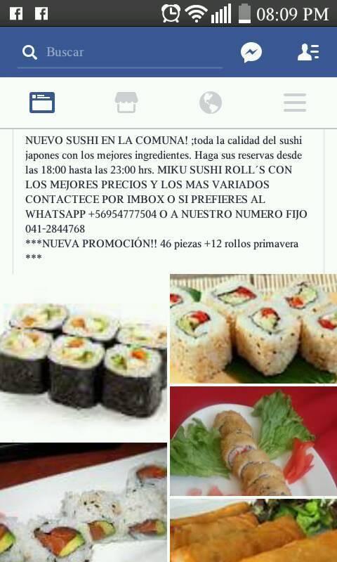 Miku sushi roll's