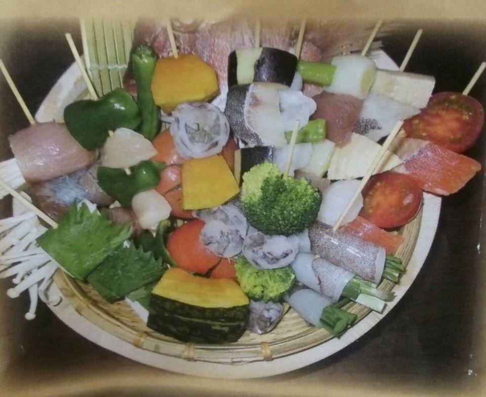 海鮮野菜串焼き　魚果菜（さかなかな）