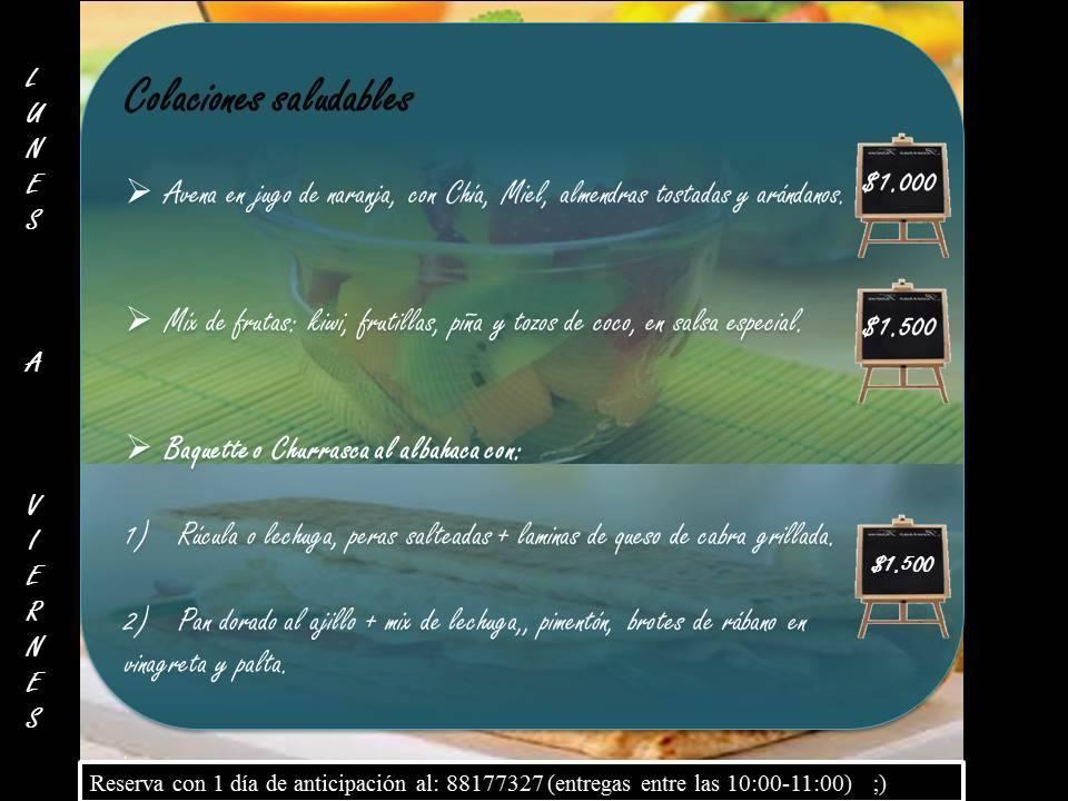 Colaciones Gourmet &saludable