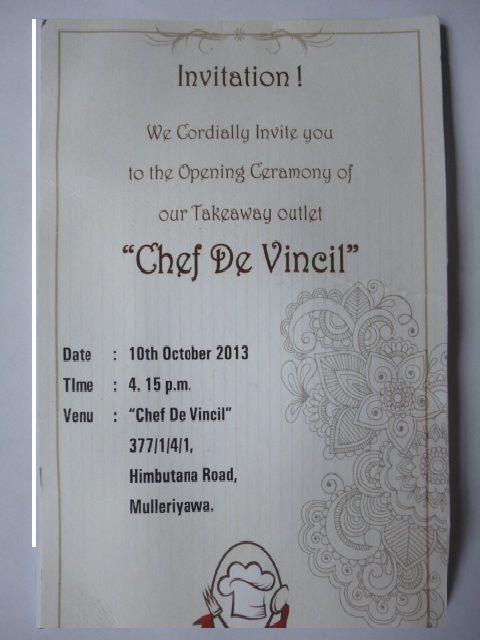 CHEF De Vincil