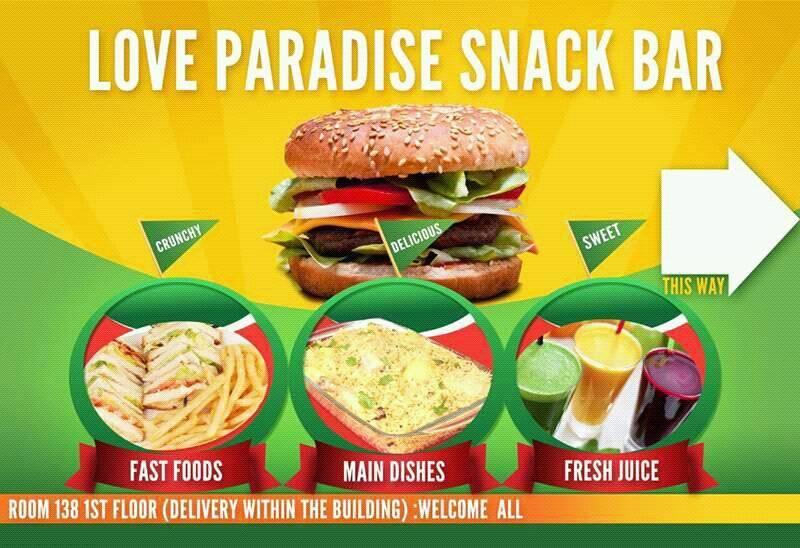 Love paradise snack bar.
