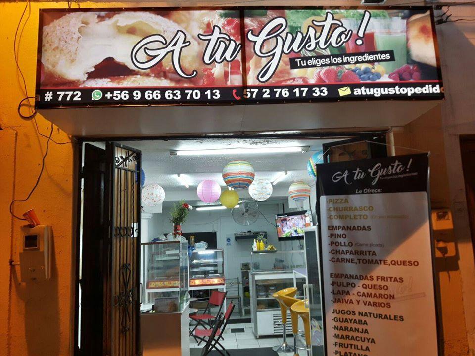 La pica del sandwich de pescado en iquique