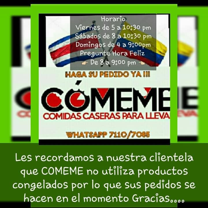 Comeme Comidas Caseras para Llevar