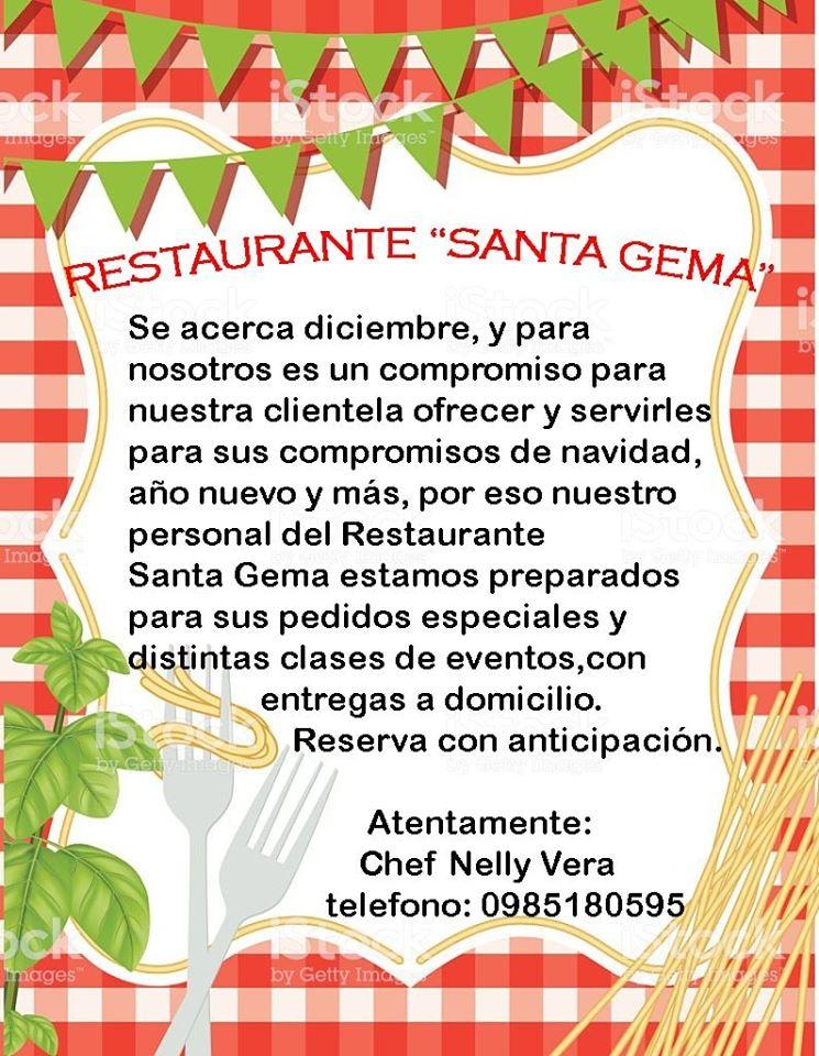 Restaurante y Eventos Santa Gema