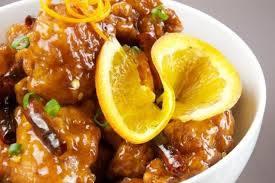 Pollo en Salsa de Naranja Sabor