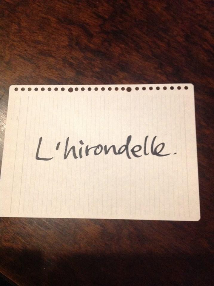 L'hirondelle