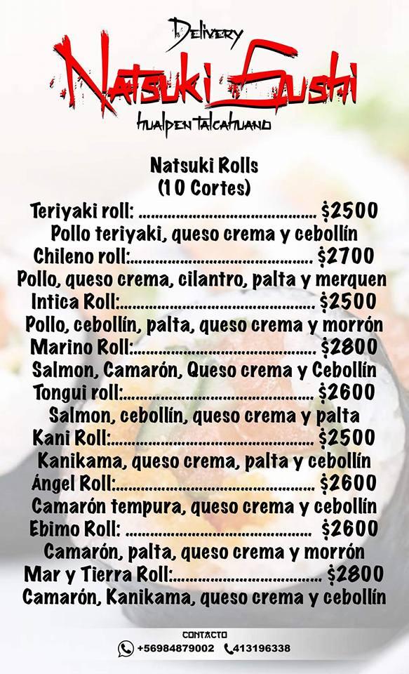 Natsuki sushi TACOntento Hualpen