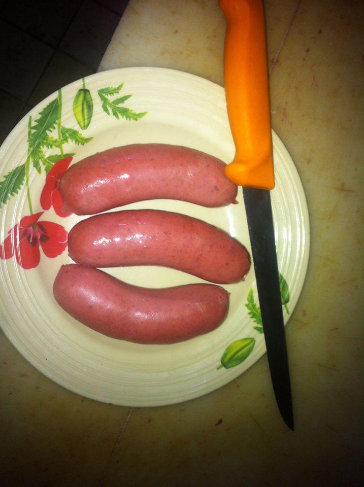 Hot beef sausage