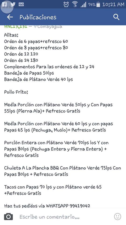 Super Pollo Comayagua
