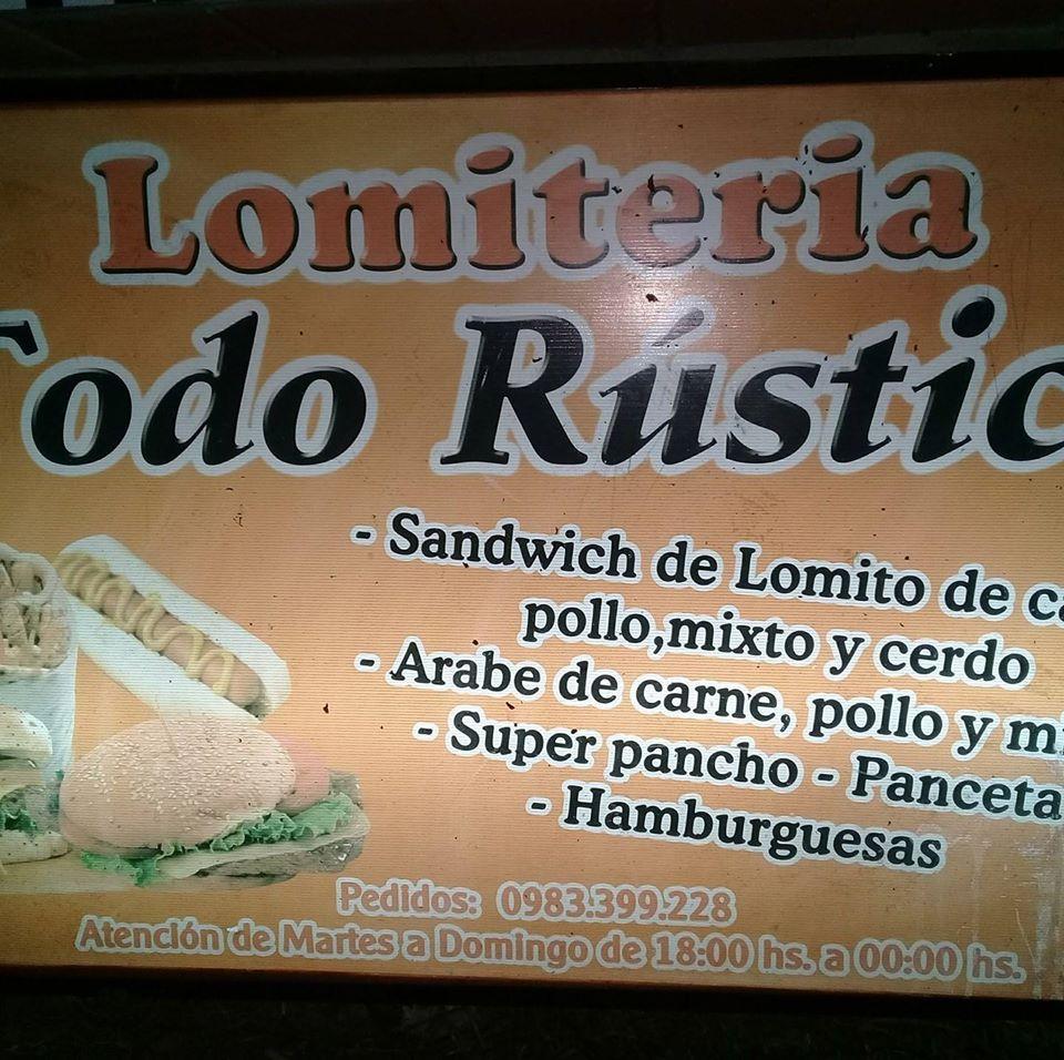 Pizzeria Y Lomiteria Todo Rustico
