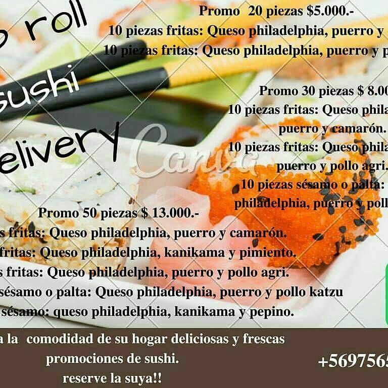 Top roll sushi delivery