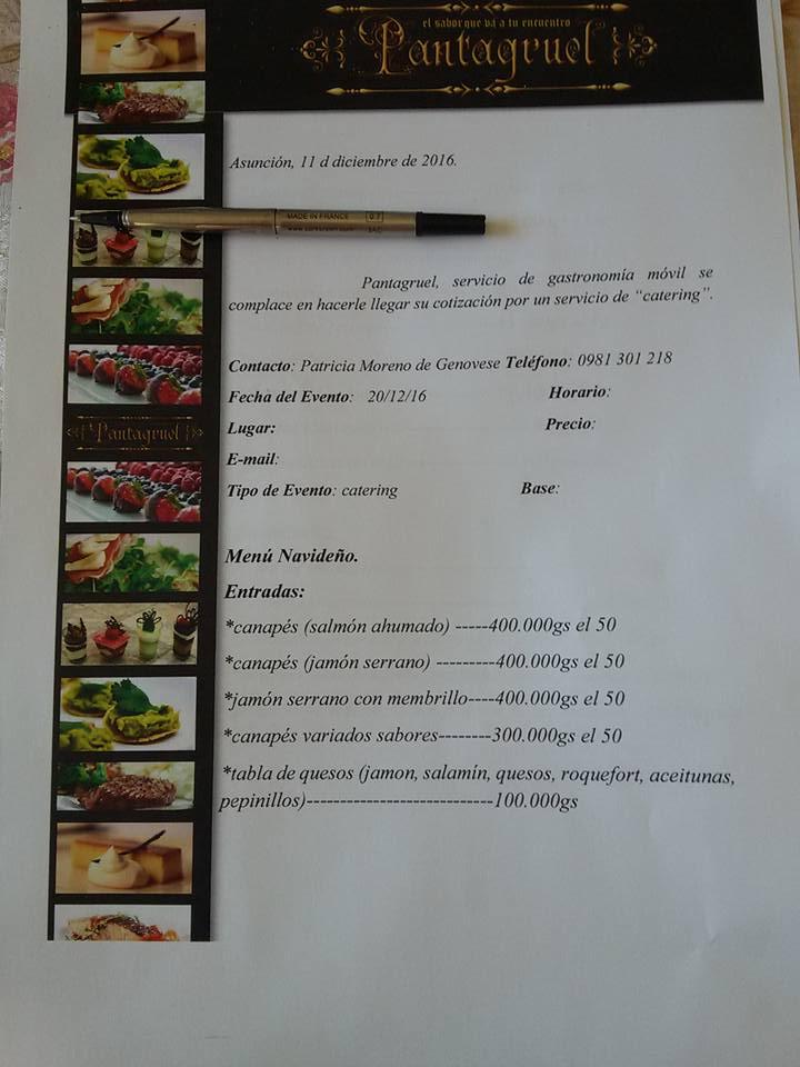 Pantagruel "Servicio de Gastronomía Móvil"