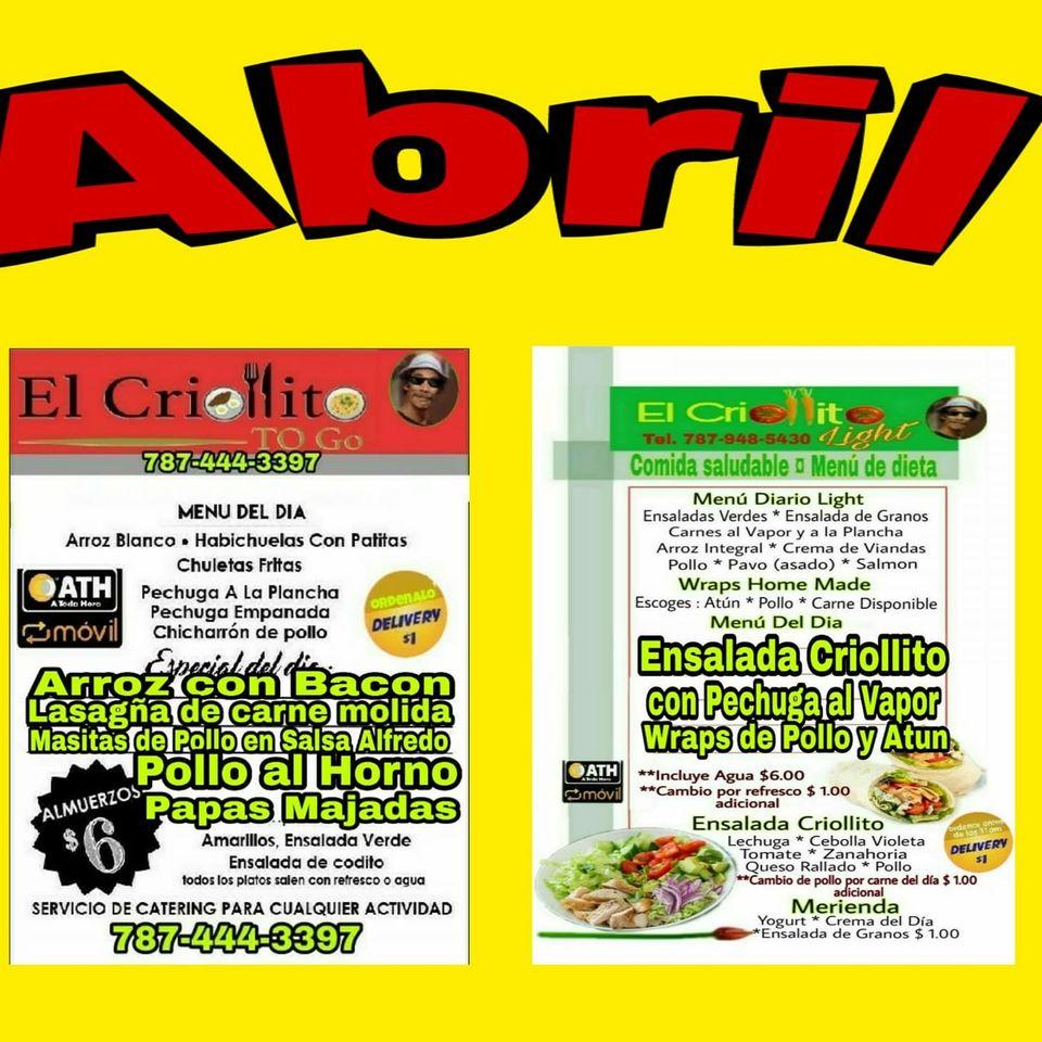 El Criollito to go