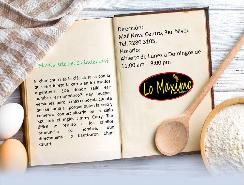 Lo maximo en sabor