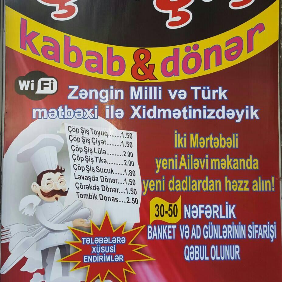 Çöp şiş kabab&Dönər