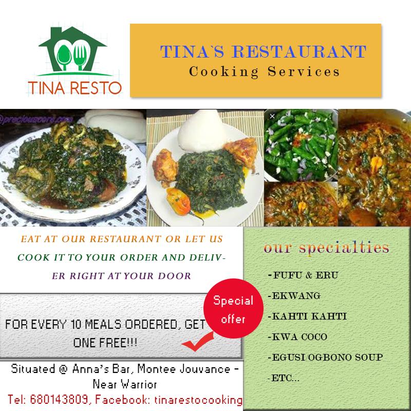 TINA RESTO Cooking Services