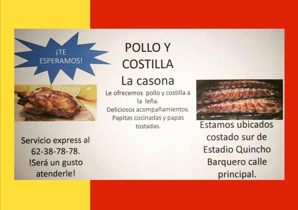 Pollo y Costilla a la Leña La Casona
