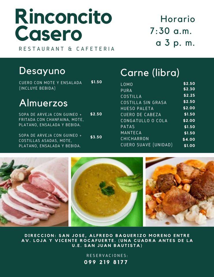 Restaurant & Cafetería "Riconcito Casero"