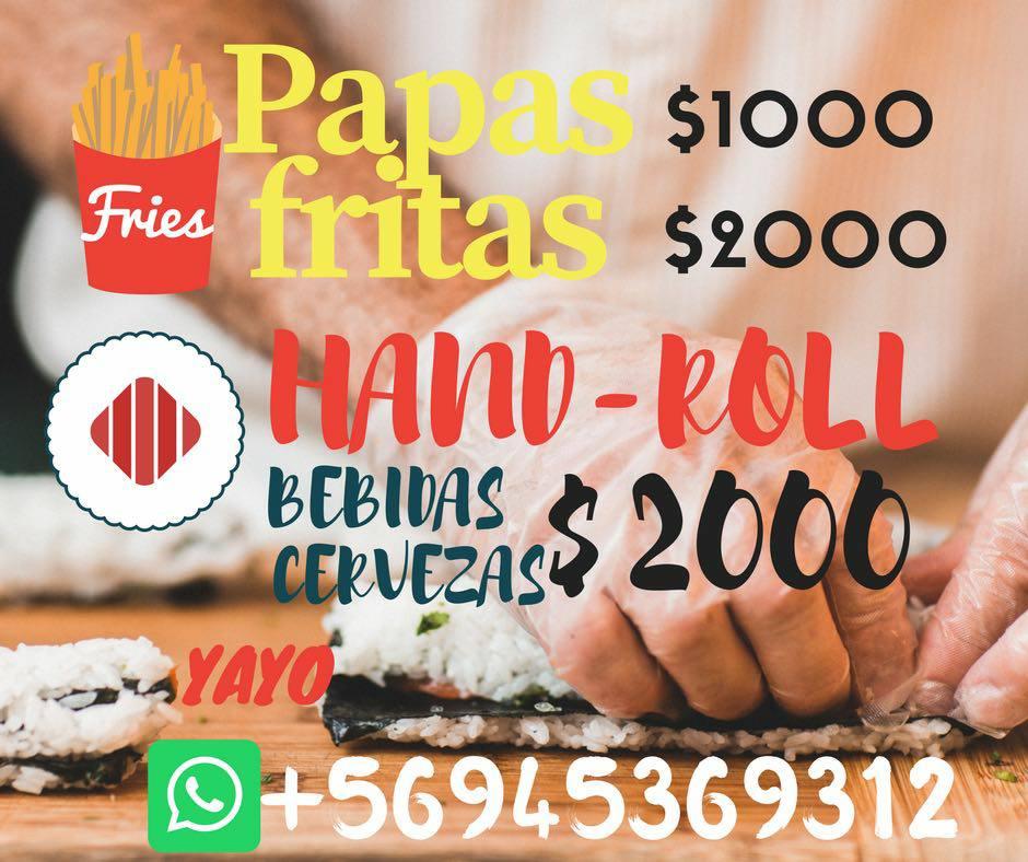Hand Rolls Y Papas Fritas Yayo