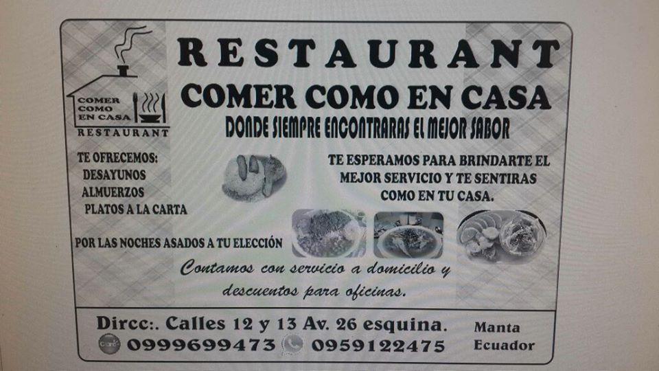 Comer Como En Casa