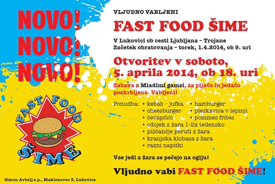 Okrepčevalnica Fast food Šime