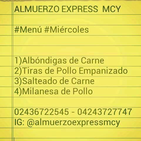 Almuerzo Express Maracay