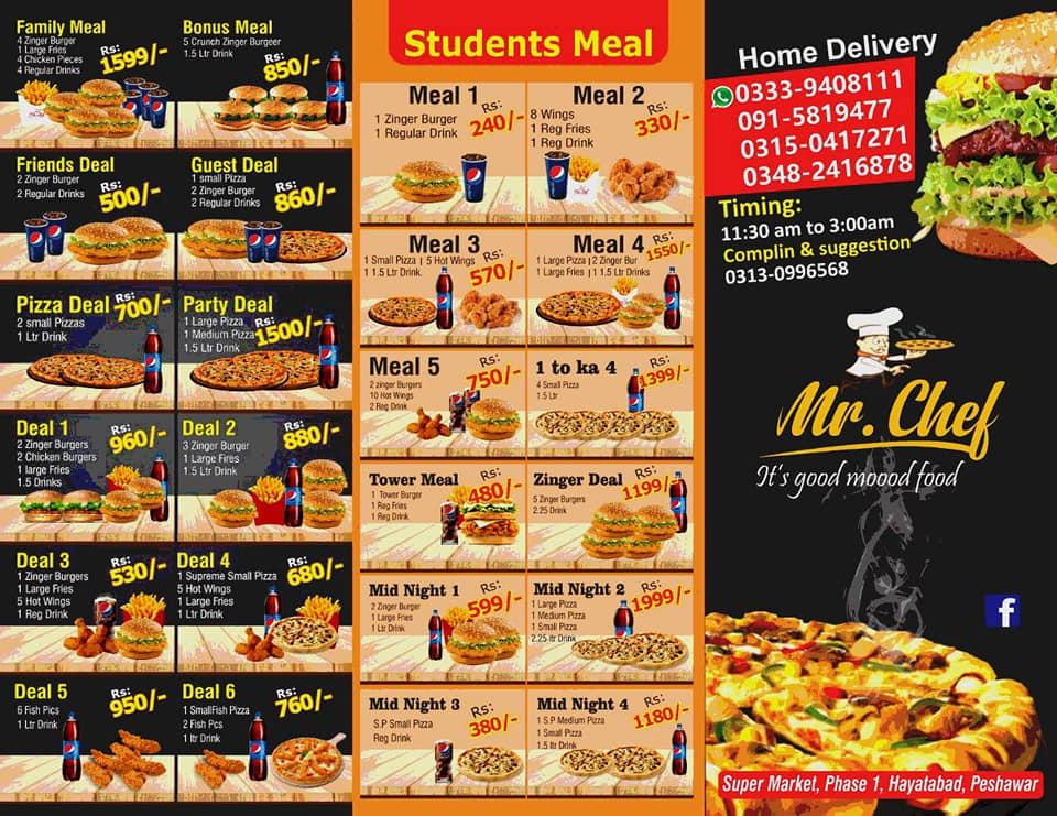 Mr.Chef Fast Food Peshawar