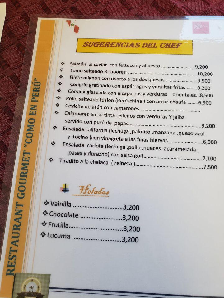 Como En Perú Restuarant Gourmet