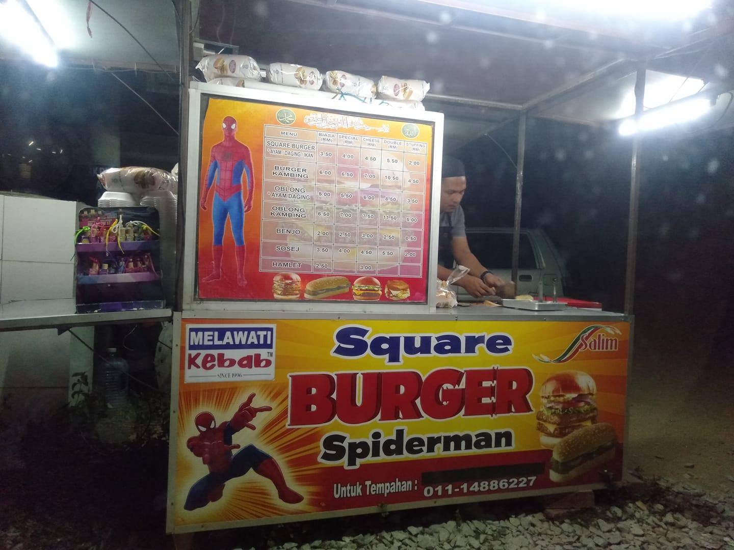 Square Burger Spiderman