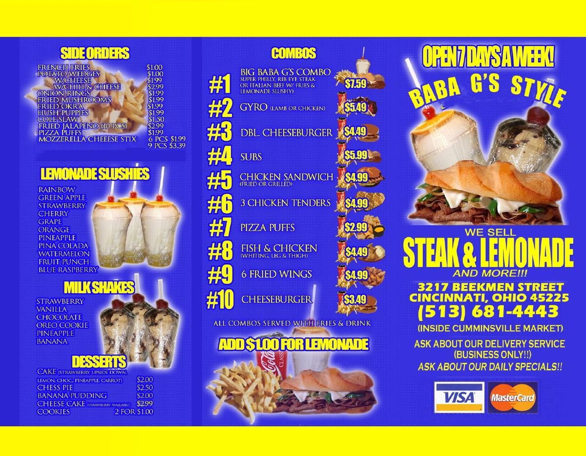 Cumminsville market & BaBa G's Restuarant