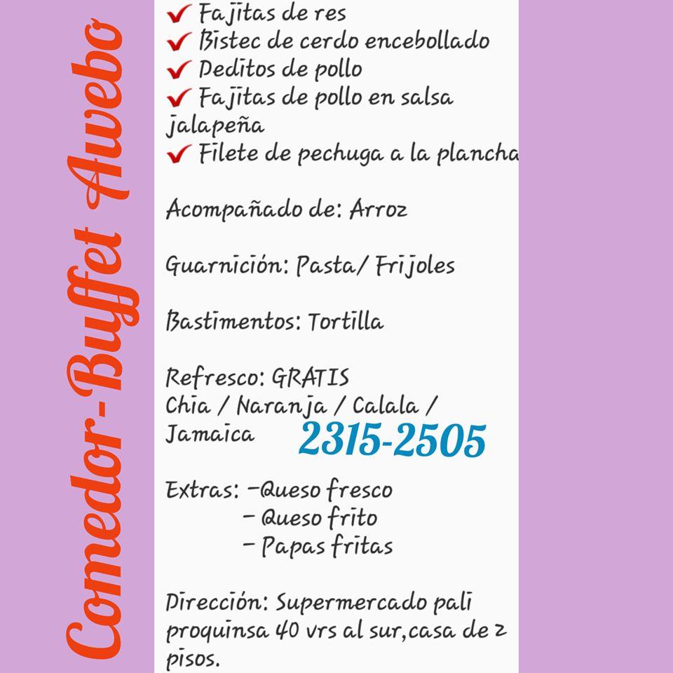 Comedor-Buffet Awebo
