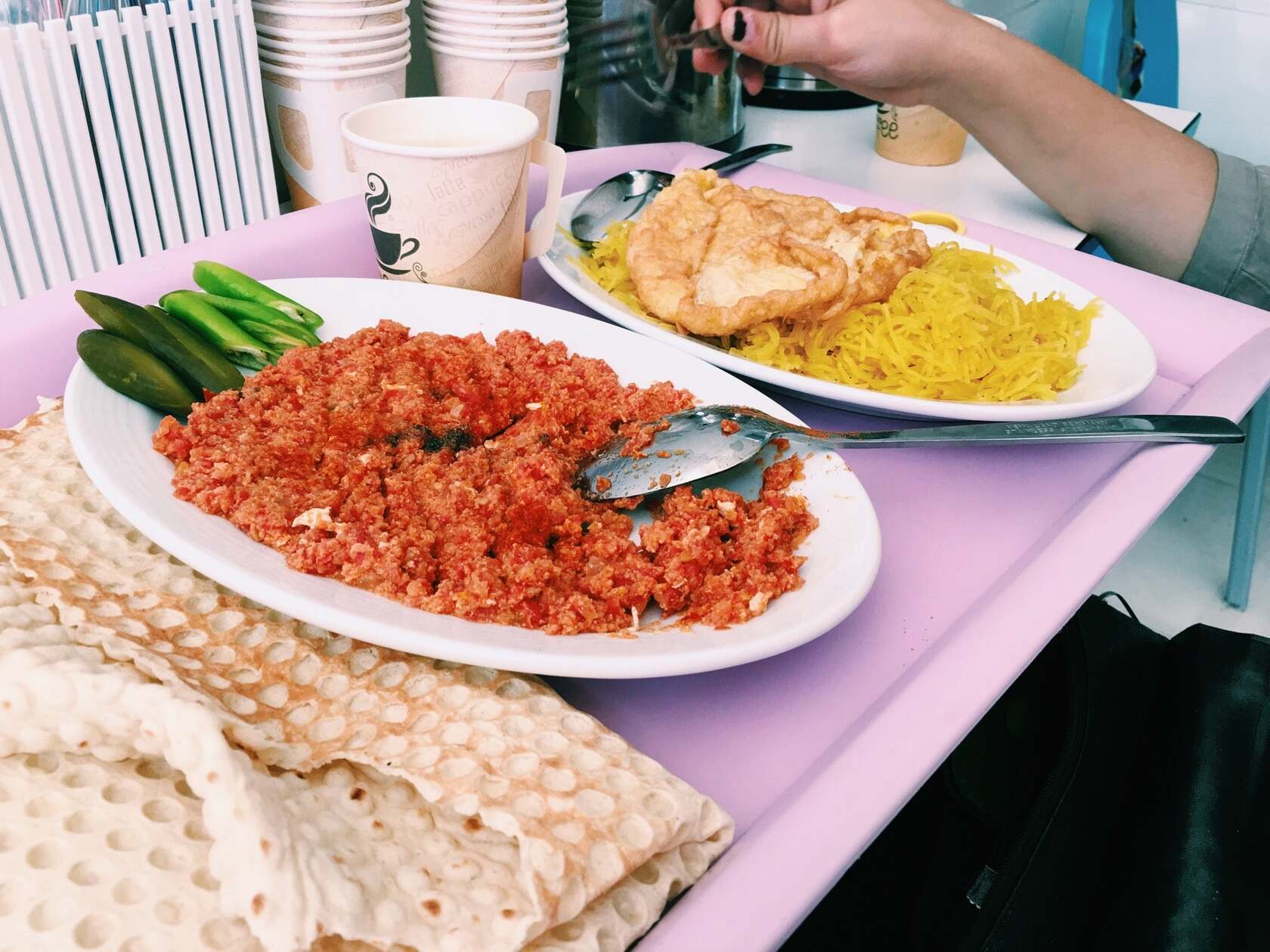 Fatir traditional bread نان سنتى فطير