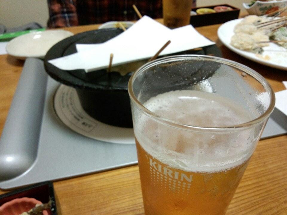 自分で揚げる天ぷら、串揚げ 二段家