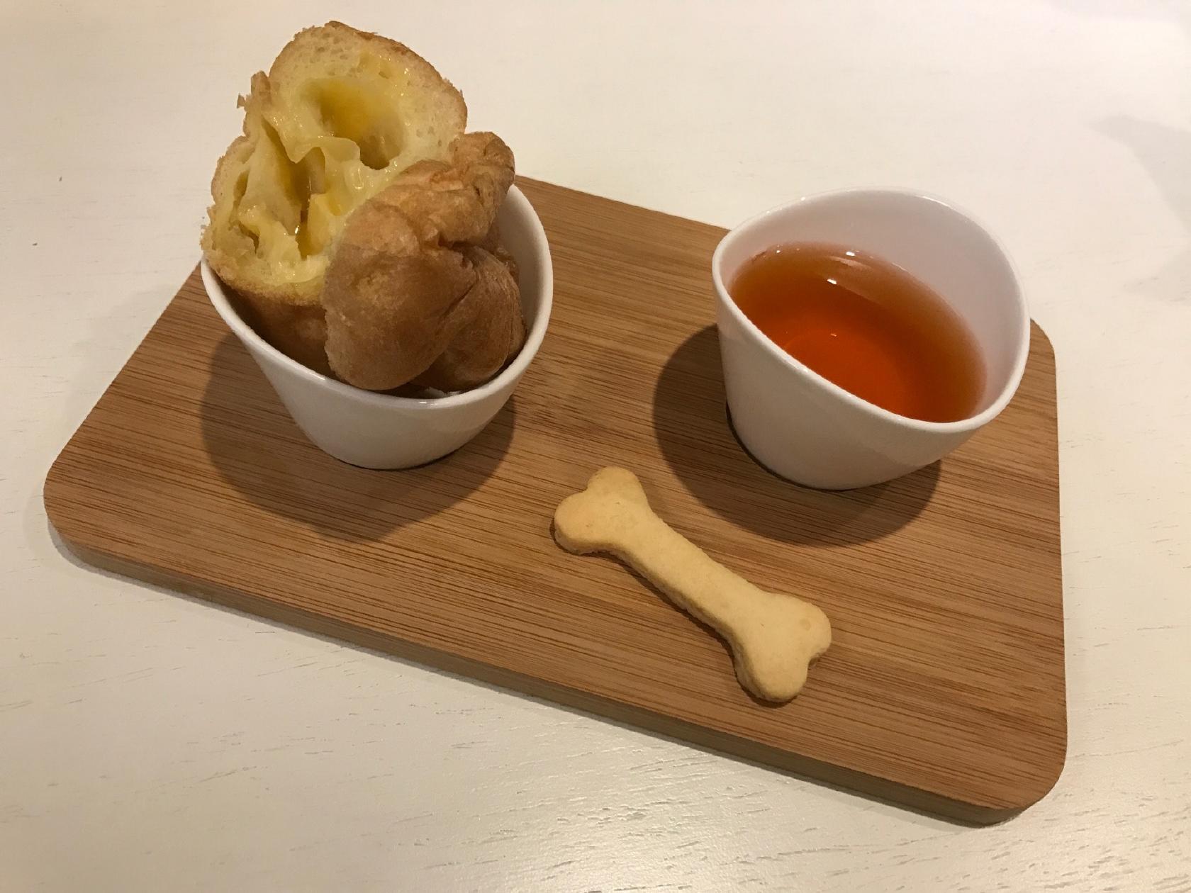 Popover 豆漿麵包、檸檬嗑醬