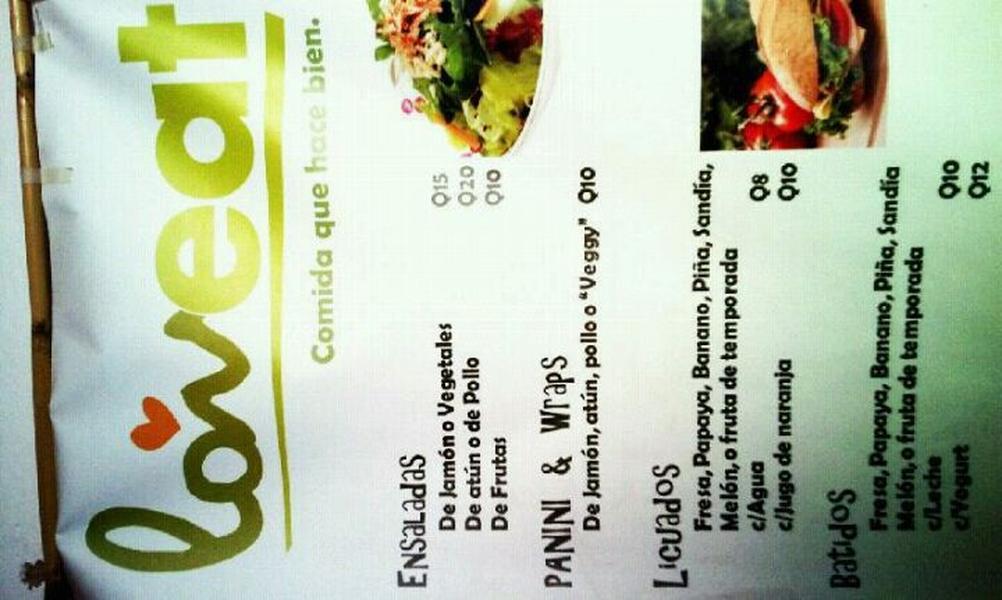 LOVEAT, Comida que hace bien.