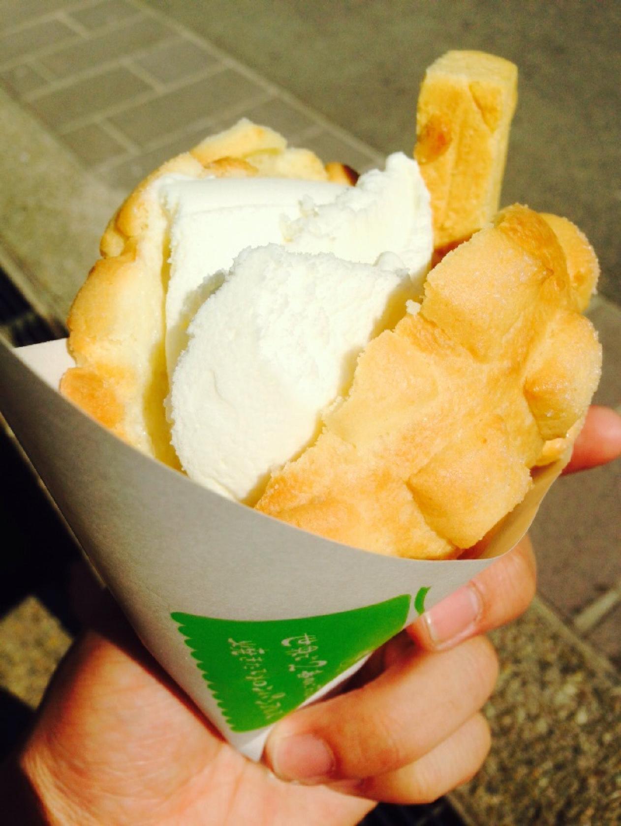 世界で2番めにおいしい焼きたてメロンパンアイス 広島宮島店